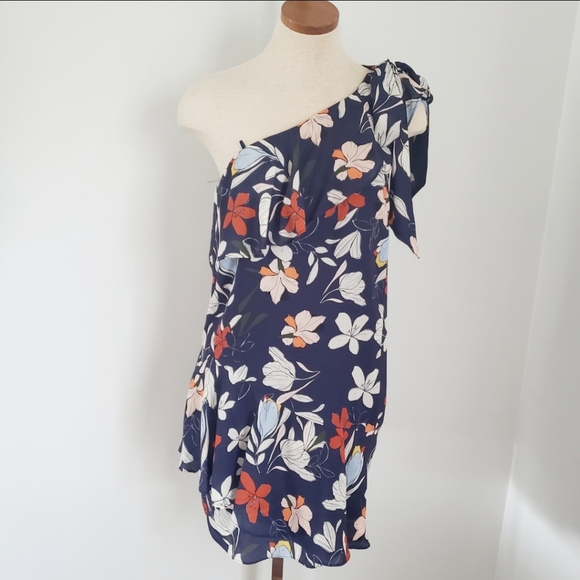 Parker One Shoulder Floral Dress, size XS - Picture 3 of 17